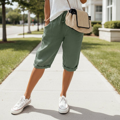 Loose Fit Capri Trousers