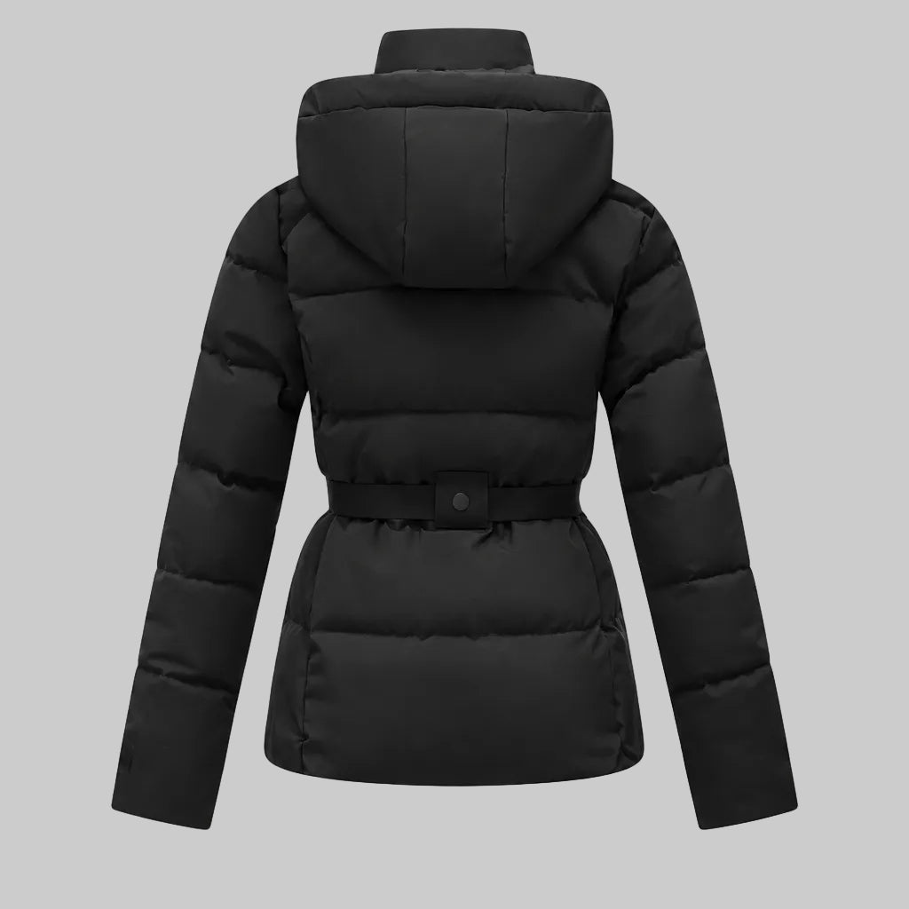 Women's Hooded Belted Jacket