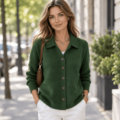 Button-Collar Everyday Cardigan