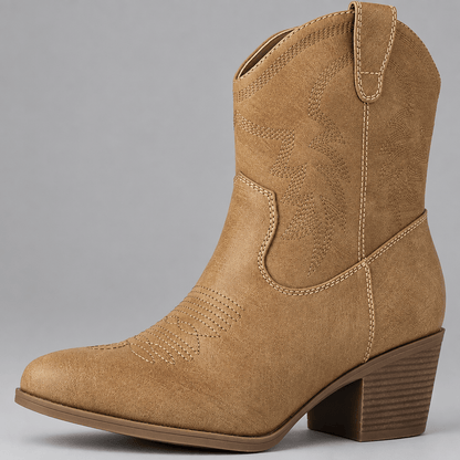 Quinn | Western Ankle Boots
