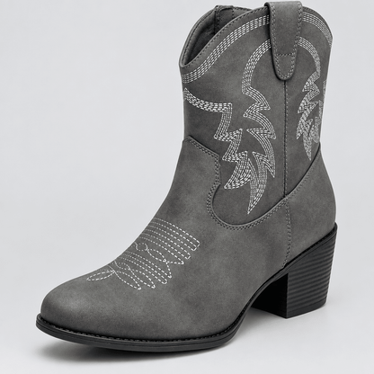Quinn | Western Ankle Boots