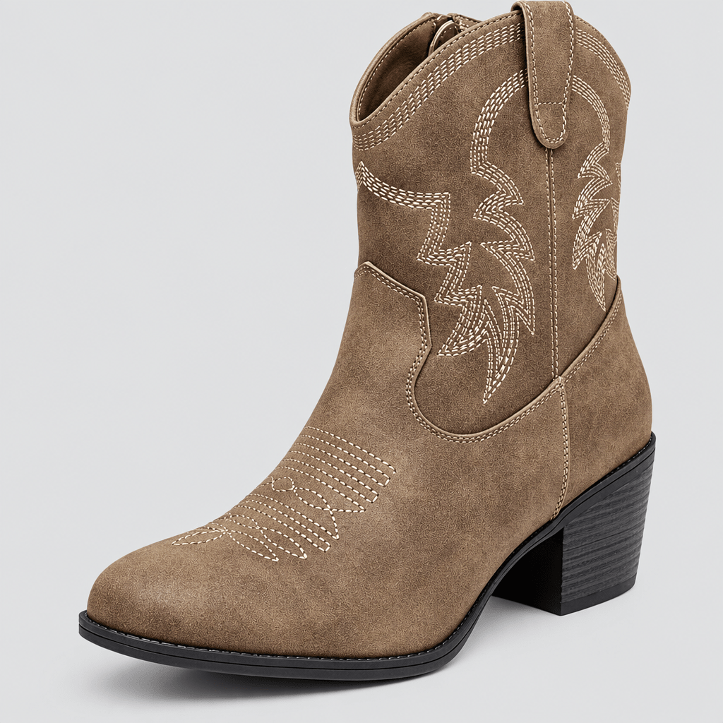 Quinn | Western Ankle Boots