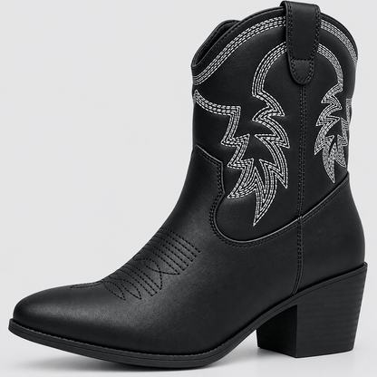Quinn | Western Ankle Boots