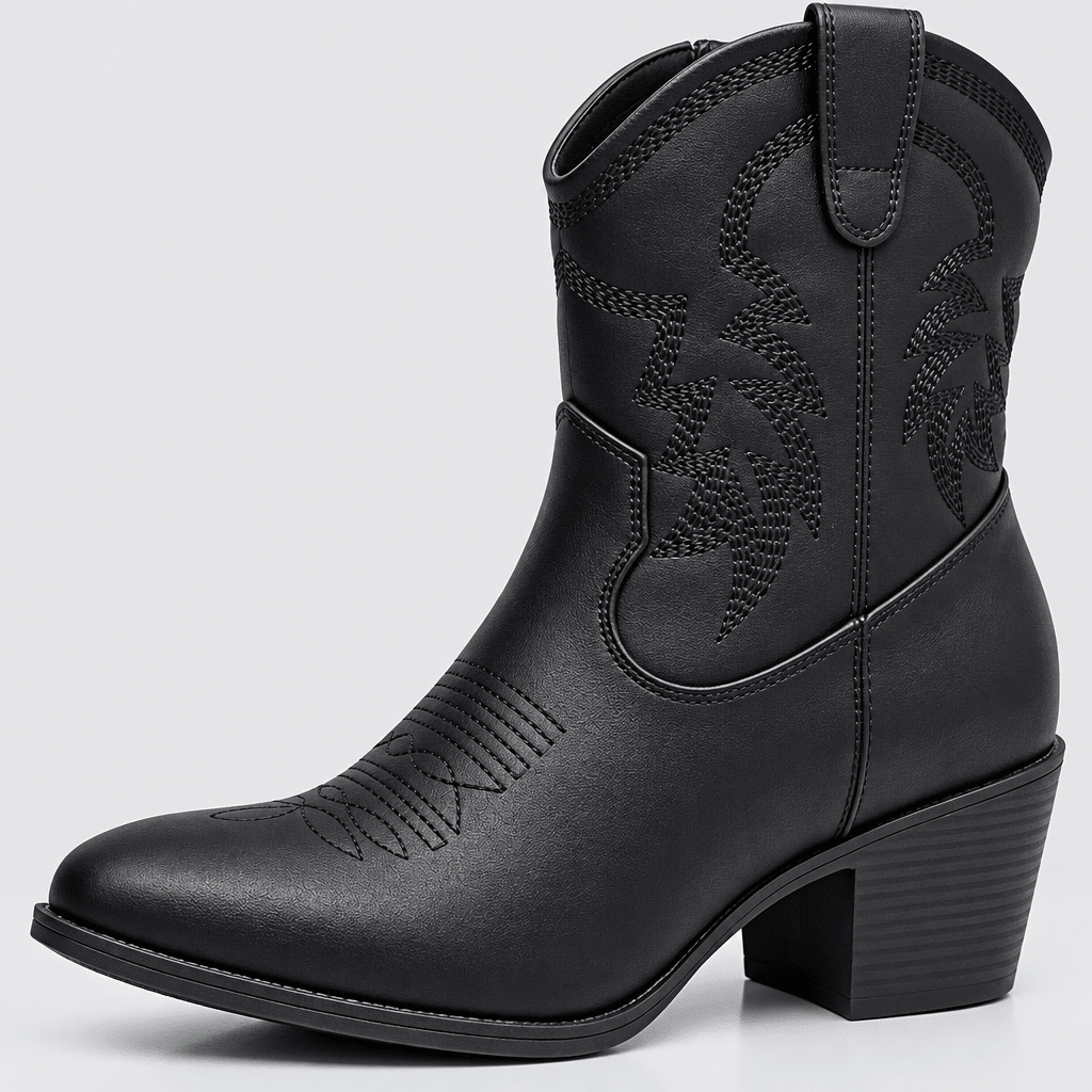 Quinn | Western Ankle Boots