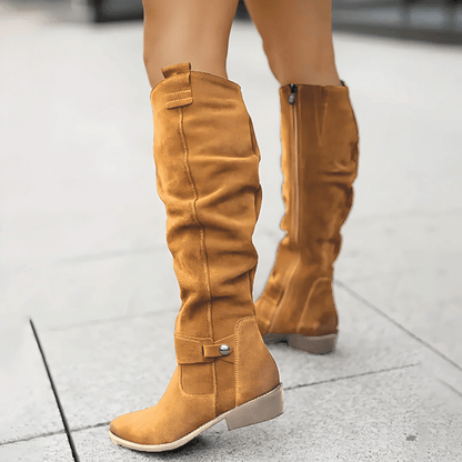 Soft Suede Knee Boots