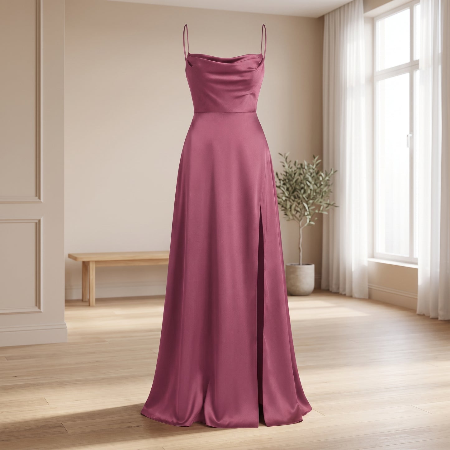 Elegant Side Slit Maxi Dress