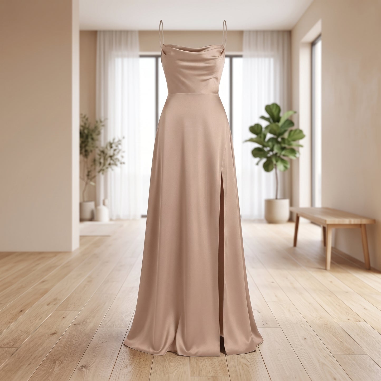 Elegant Side Slit Maxi Dress