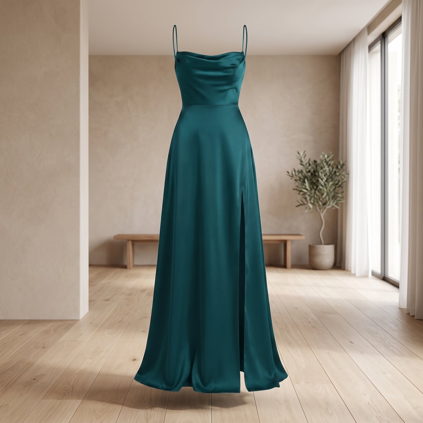 Elegant Side Slit Maxi Dress
