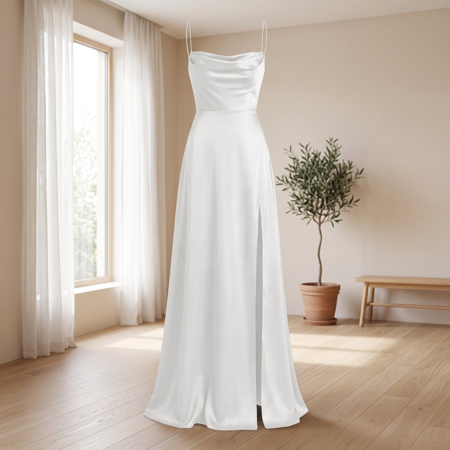 Elegant Side Slit Maxi Dress