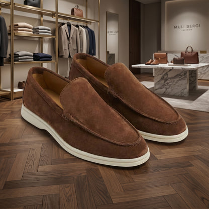 Contrast Sole Casual Loafer Shoes
