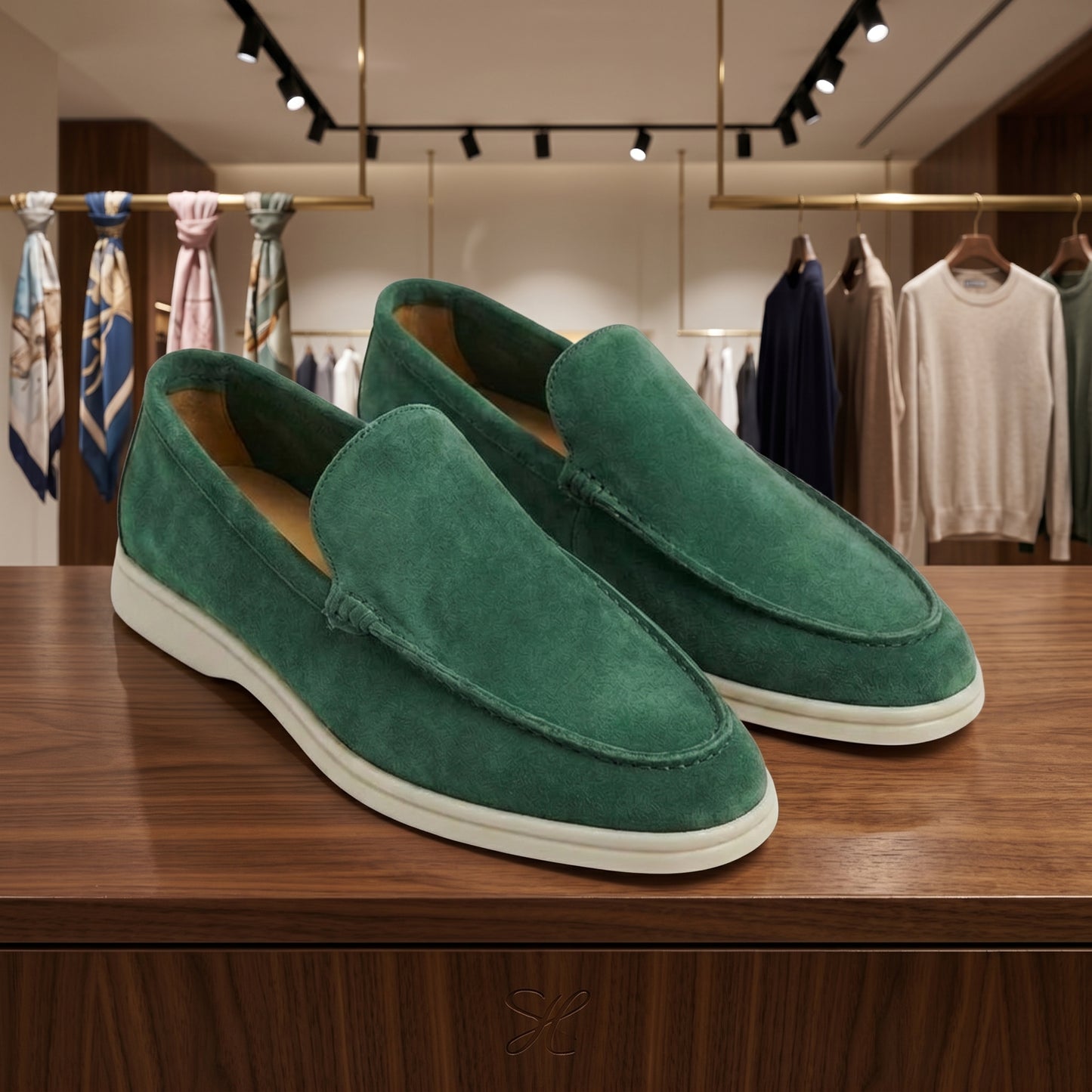 Contrast Sole Casual Loafer Shoes