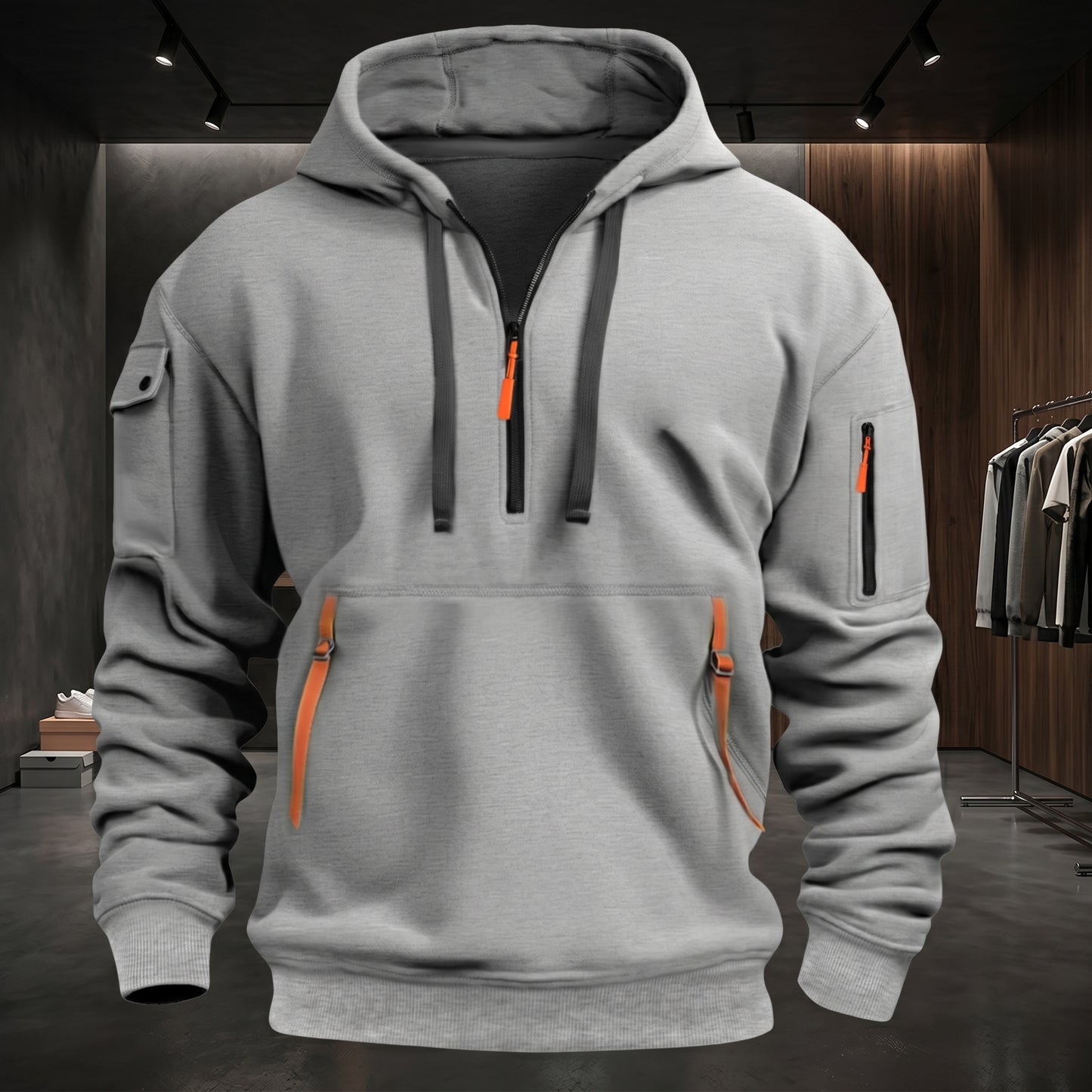 Summit Trail Zip Pocket Hoodie