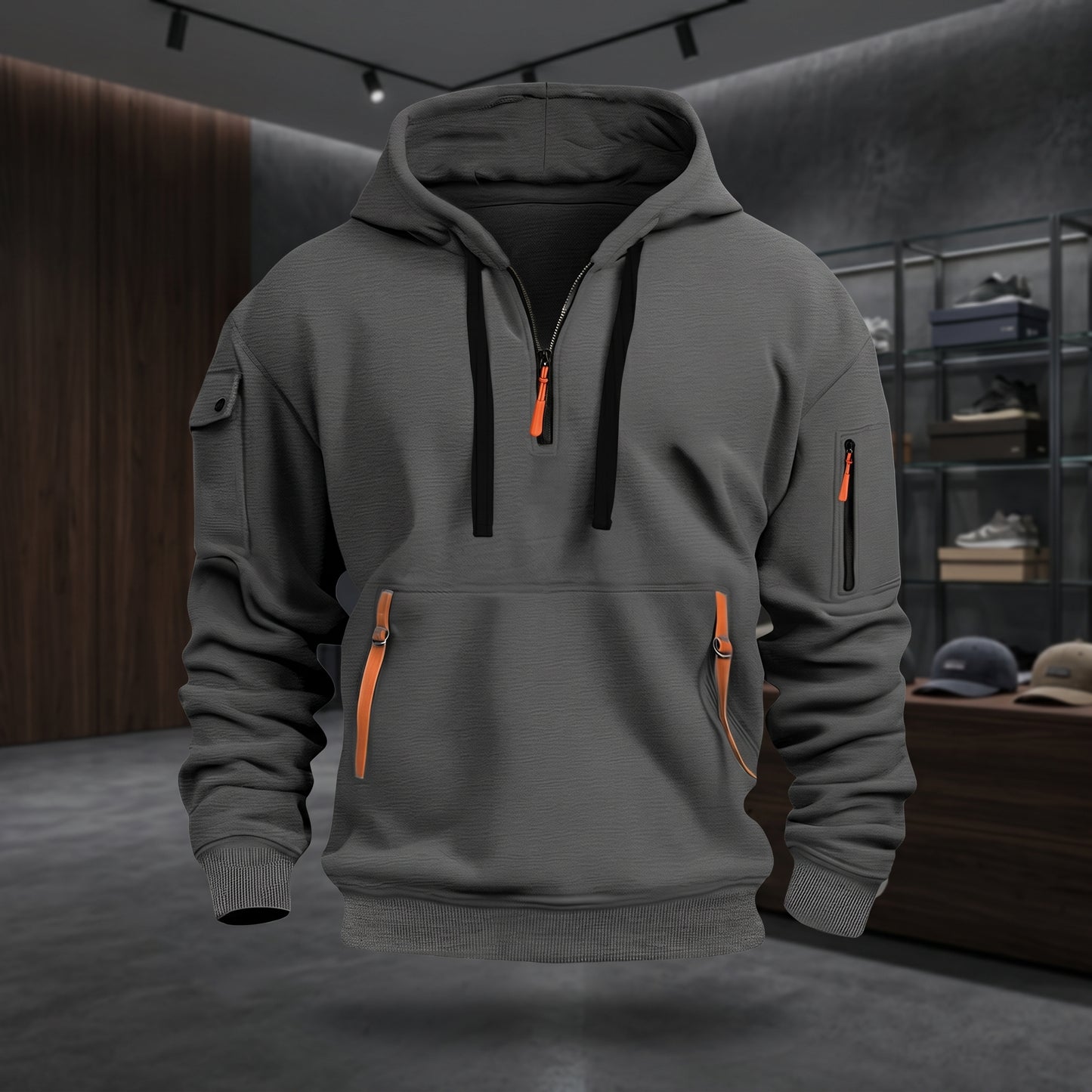 Summit Trail Zip Pocket Hoodie