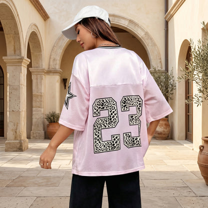 Wild Charm Oversized V-Neck Top