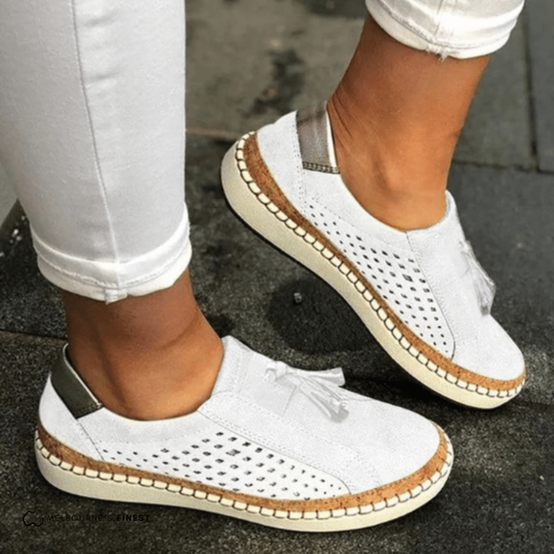 Perforated Casual Slip On Shoes
