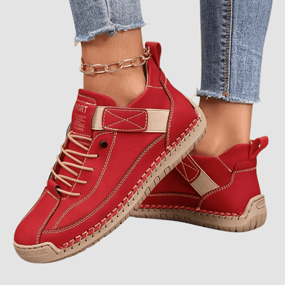 Lightweight Leather Walking Sneakers