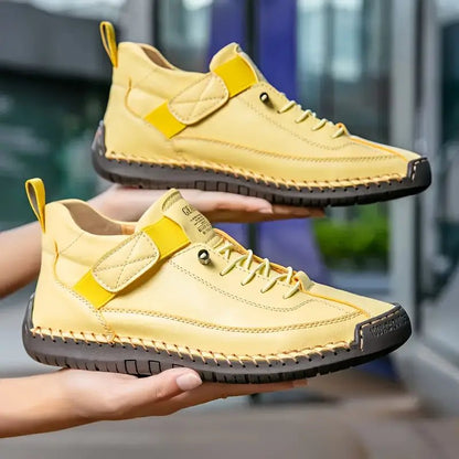 Lightweight Leather Walking Sneakers