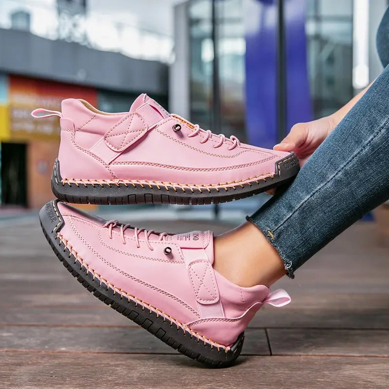 Lightweight Leather Walking Sneakers