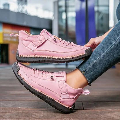Lightweight Leather Walking Sneakers