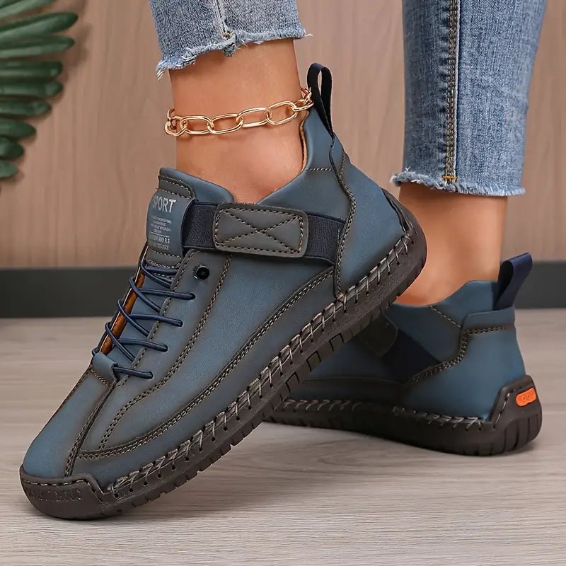 Lightweight Leather Walking Sneakers