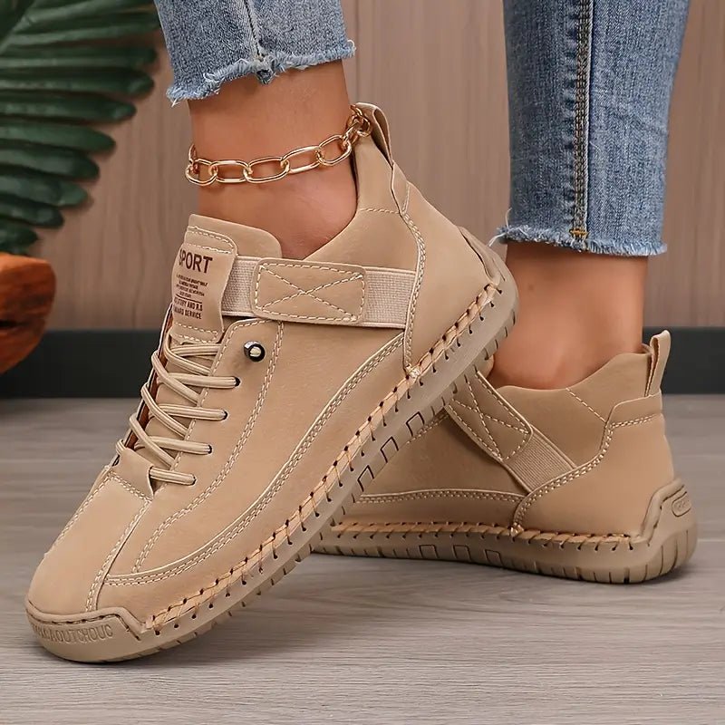 Lightweight Leather Walking Sneakers