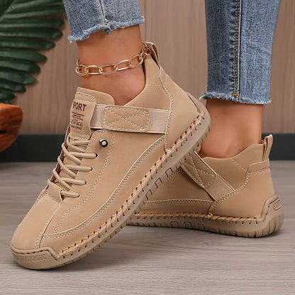 Lightweight Leather Walking Sneakers