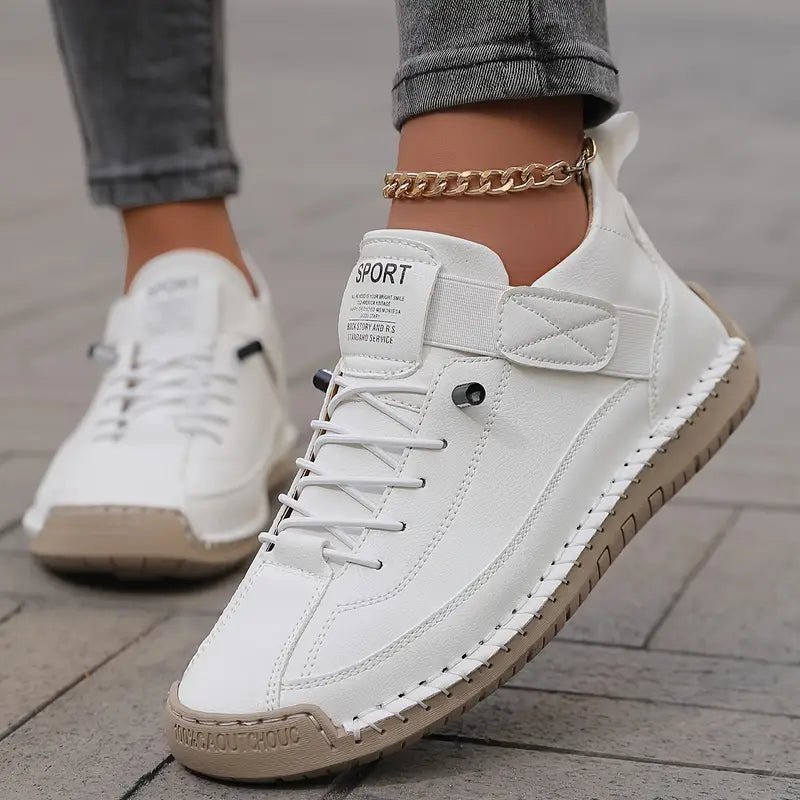 Lightweight Leather Walking Sneakers