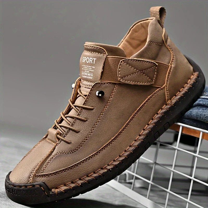 Lightweight Leather Walking Sneakers