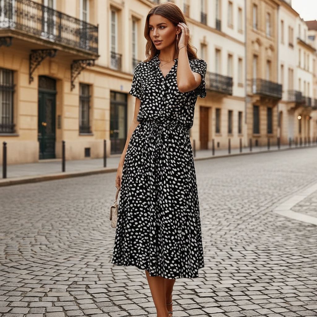 Summer Print Midi Dress