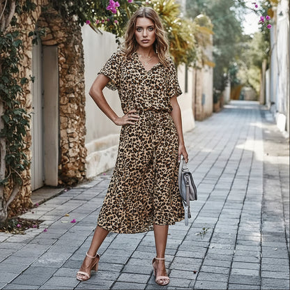 Summer Print Midi Dress