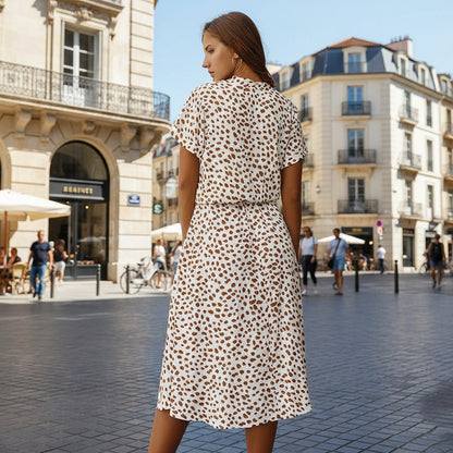 Summer Print Midi Dress