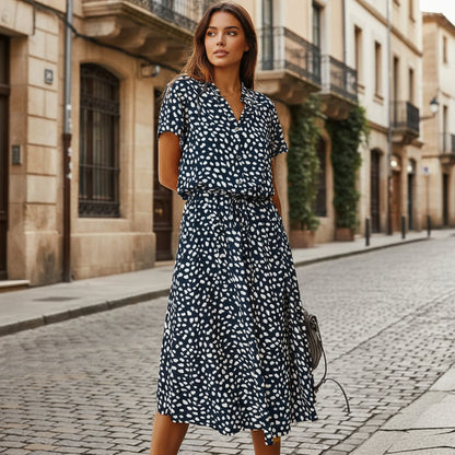 Summer Print Midi Dress