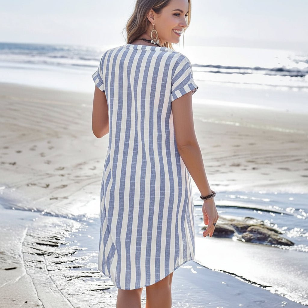 Striped Midi Dress for Summer