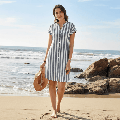 Striped Midi Dress for Summer