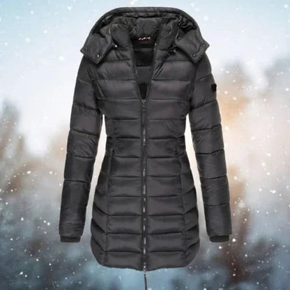 Longline Hooded Puffer Jacket