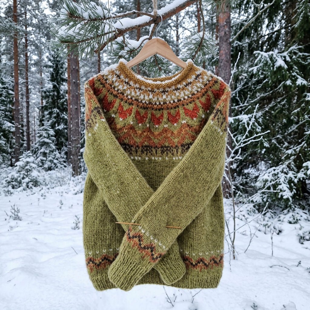 Vintage Relaxed Fit Crewneck Pullover Sweater