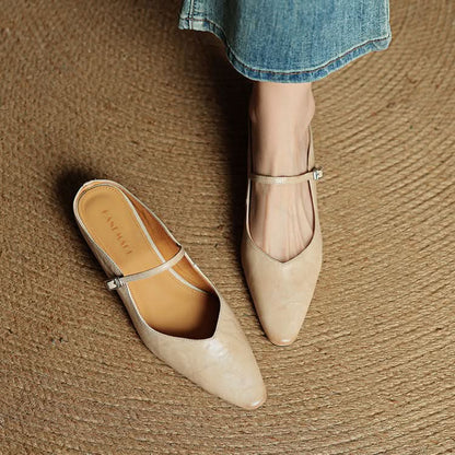 Open-Toe Lace Mules for Everyday Elegance