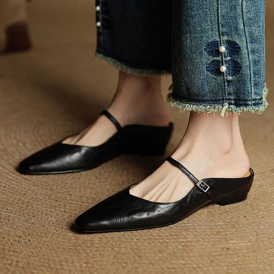 Offene Spitzen-Mules für alltägliche Eleganz