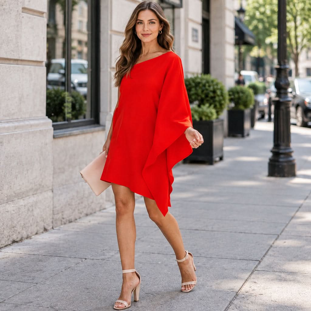 One-Shoulder Cocktail Dress