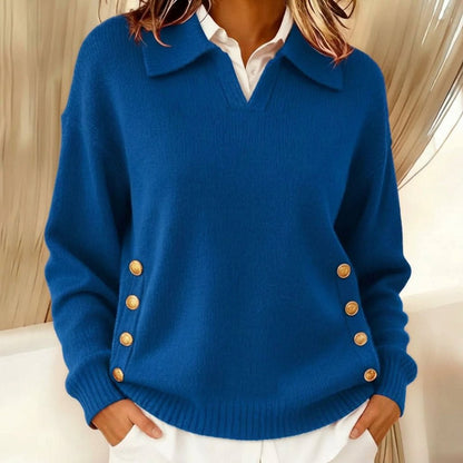Maren | Women's V-Neck Blend Knit Jumper