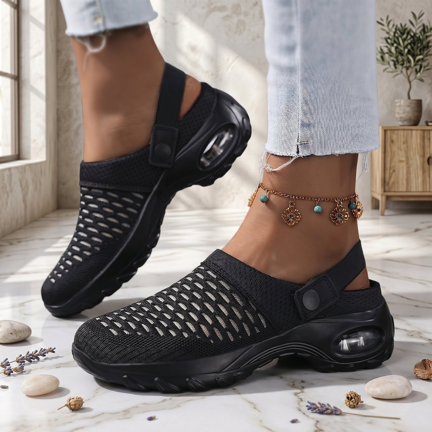 Air Cushion Comfort Walking Clogs