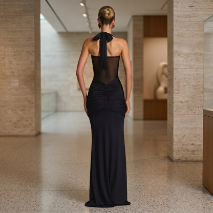 Elegant Hourglass Evening Maxi Dress