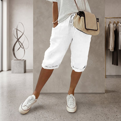 Pantalones casuales Capri para comodidad diaria