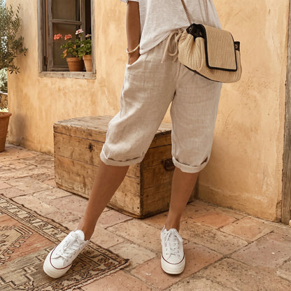 Pantalones casuales Capri para comodidad diaria
