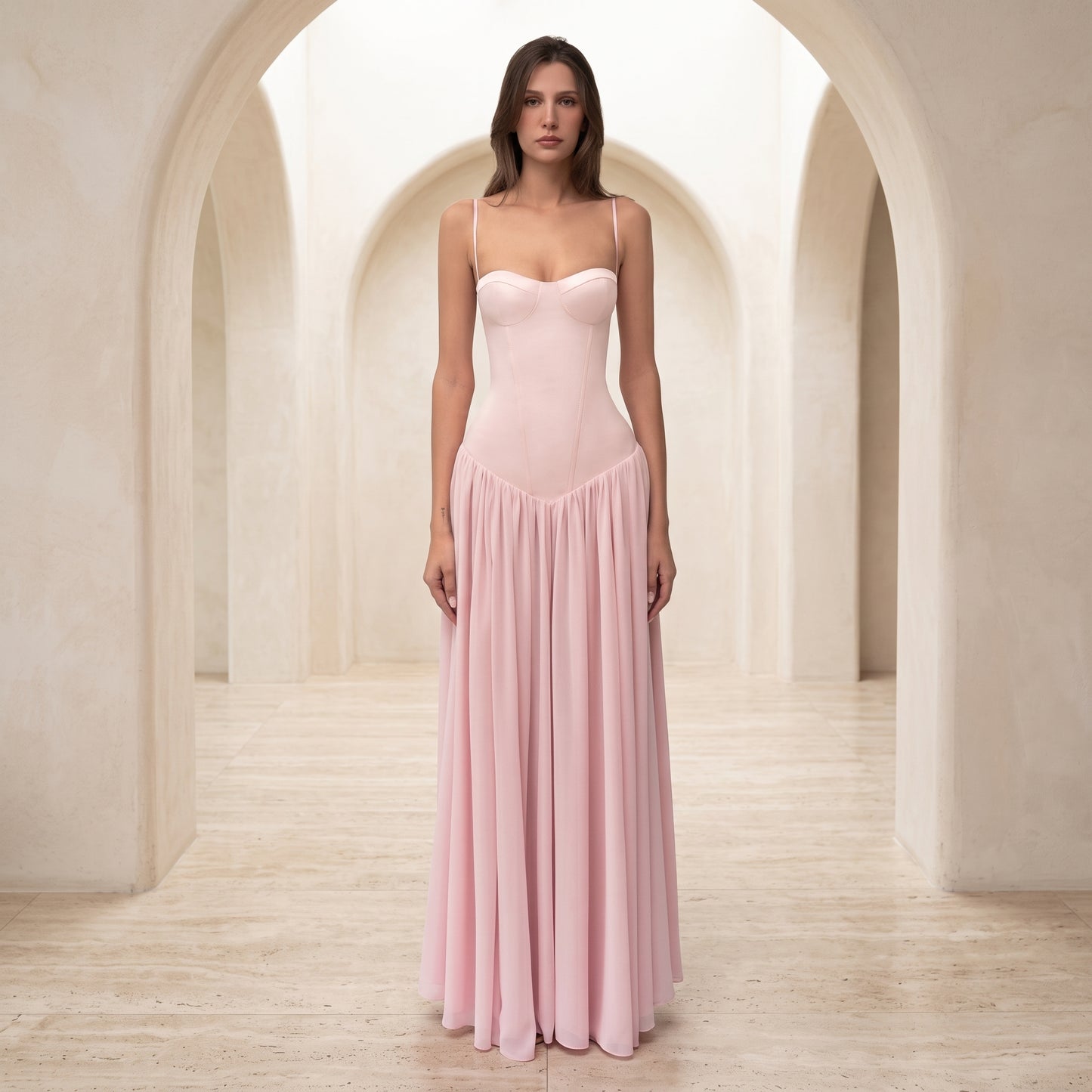 Vestido Maxi para Ocasiones con Encanto Elegante