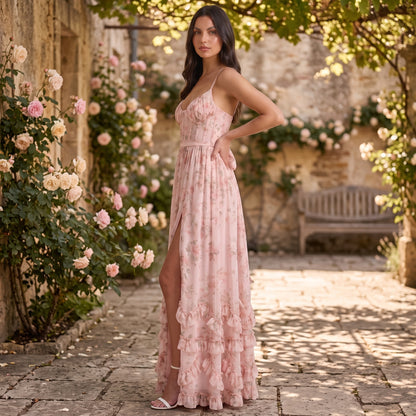 Graceful Elegant Flowing Maxi Dress