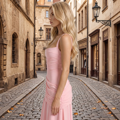 Elegant Flowing Maxi Summer Dress