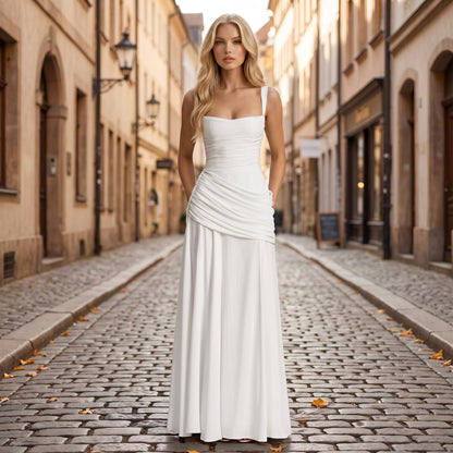 Elegant Flowing Maxi Summer Dress
