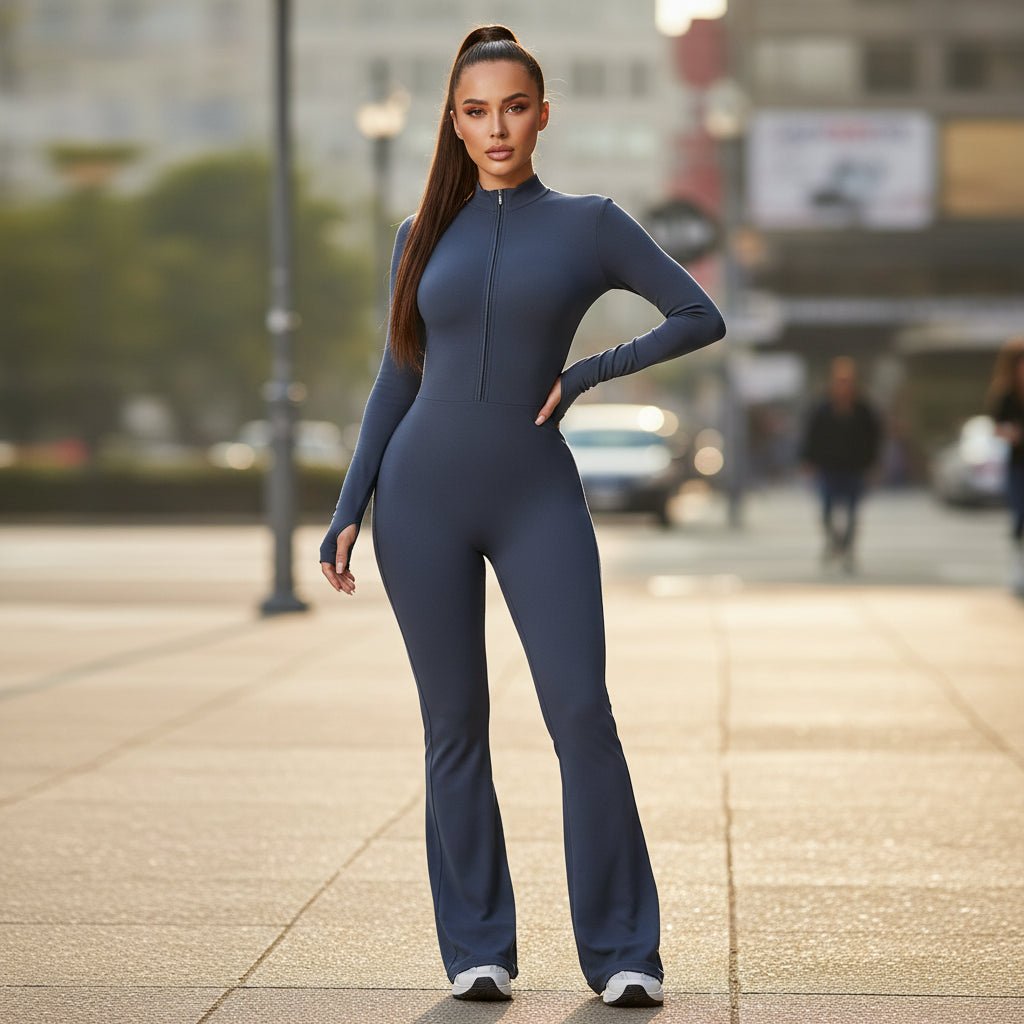 Fitted Yoga Jumpsuit for Studio and Street