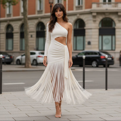 Defined Midi Dress Casual Style